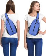WATERFLY Crossbody Sling Backpack Sling Bag Travel Hiking Chest Bag Daypack - Image 6